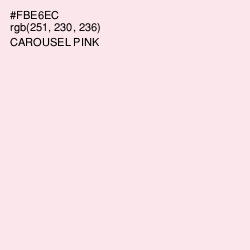 #FBE6EC - Carousel Pink Color Image